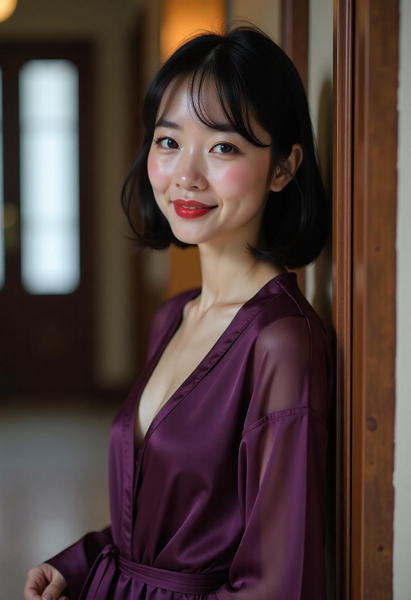 妈妈你真好看另一版海报,母亲试穿赭色外套